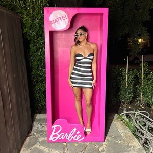 Barbie Movie Black and White Dress